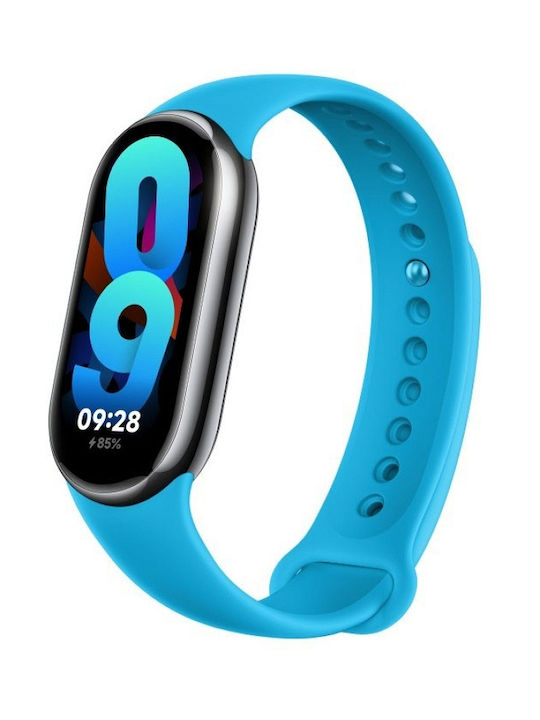 Xiaomi Armband Silikon mit Pin Aqua Blue (Intelligenter Band 8)