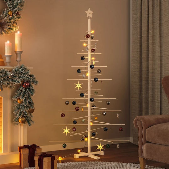 cu lumină LED Decorațiune de Crăciun Lemn Braduleț Împodobit Roz