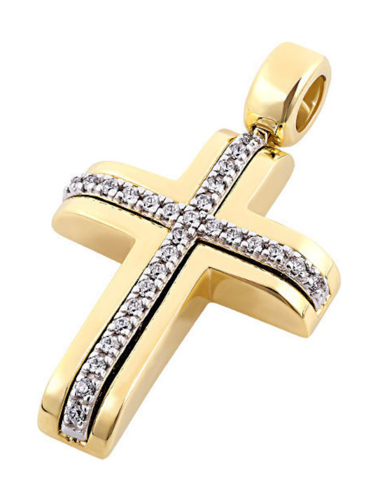 Iris Jewerly Femeiesc Aur Cruce 14K