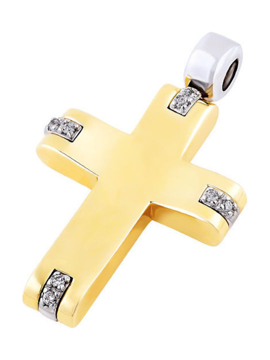 Iris Jewerly Femeiesc Aur Cruce 14K