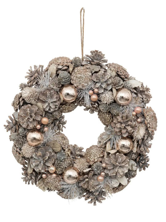 Weihnachtsdekoration Kunststoff Kranz mit Durchmesser 35cm.