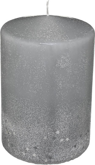 Atmosphera Christmas Gray Candle 15x10cm