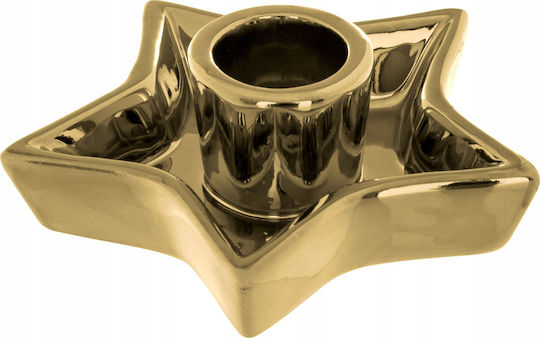 The translated Liquid template in German language: Weihnachtskerzen & Kerzenständer Kerzenleuchter Gold A-s 3.5x10cm.