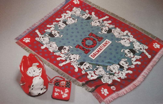 Disney Handmade Kids Woolen Rug Fantasia Dalmatias 125x155cm