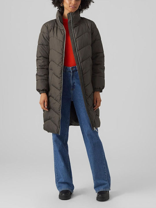 Vero Moda Kurz Damen Puffer Jacke für Winter Gray