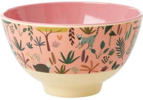 Rice Serving Bowl Round Pink with Diameter 11cm