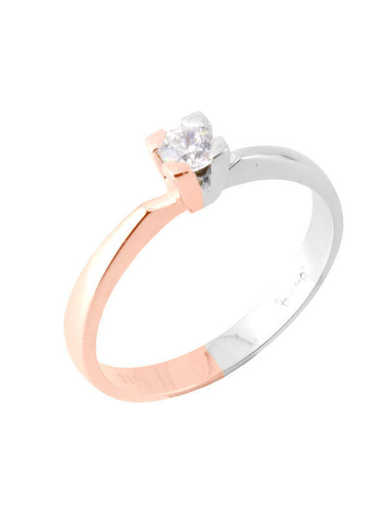 Single Stone from White Gold 14K