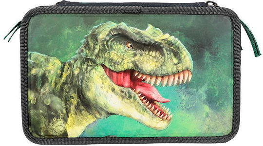 Depesche Pencil Case Barrel with 3 Compartments Green