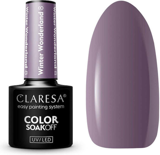 Claresa Winter Wonderland Gel Nagellack Lila 8