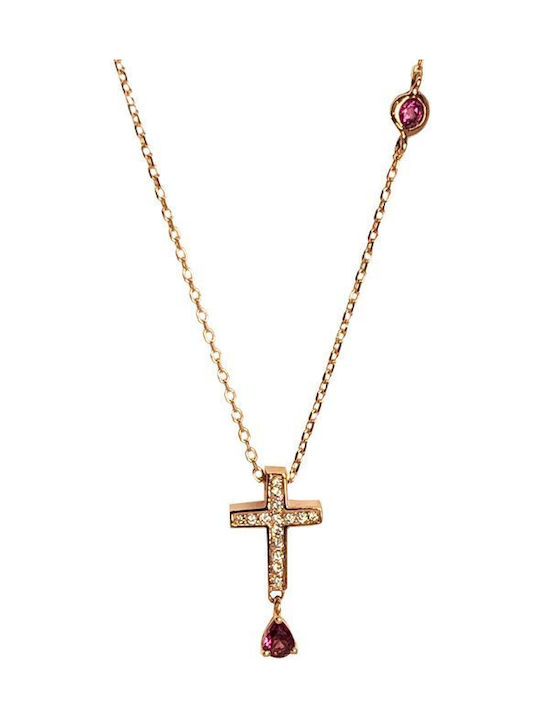 Savvidis Rose Gold Cross 18K