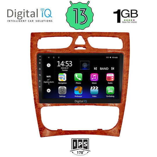 Digital IQ Sistem Audio Auto pentru Nissan Cireș 1999-2004 (Bluetooth/USB/WiFi/GPS/Apple-Carplay/Android-Auto) cu Ecran Tactil 9"