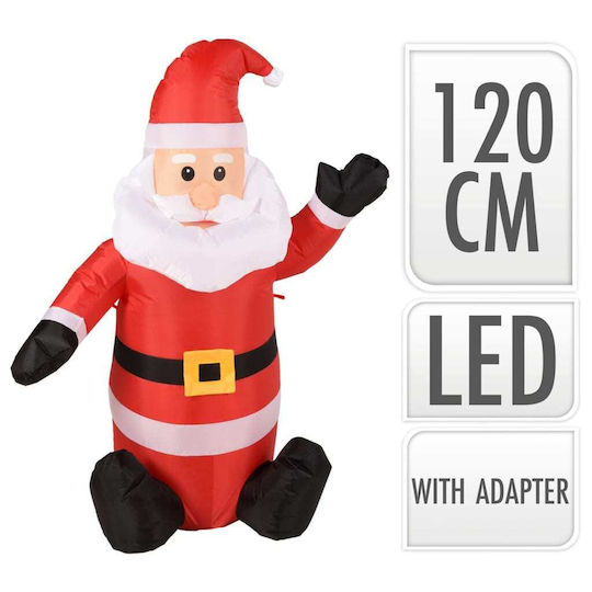 Inflatable Illuminated Santa Claus Electric Red