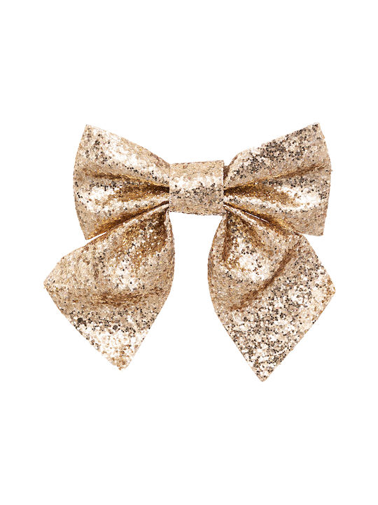 A-s Set Weihnachtsbaumschmuck Pilze Stoffartig Goldfarben 14x16cm 2Stücke