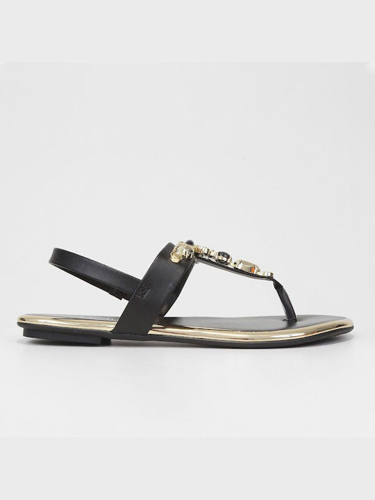 Beira Rio Women's Flat Sandals Anatomic in Black Color