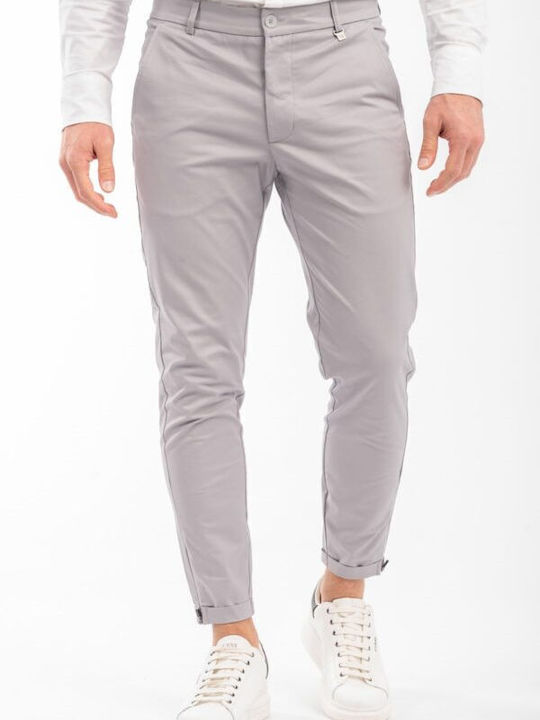 Vittorio Artist Herrenhose Elastisch in Slim Passform Gray