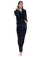 Women's Blue Zipper Cardigan