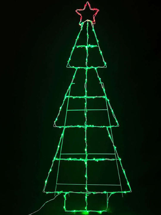 cu lumină LED Decorațiune de Crăciun Plastic Braduleț 60cm. Exterior Electrică Verde