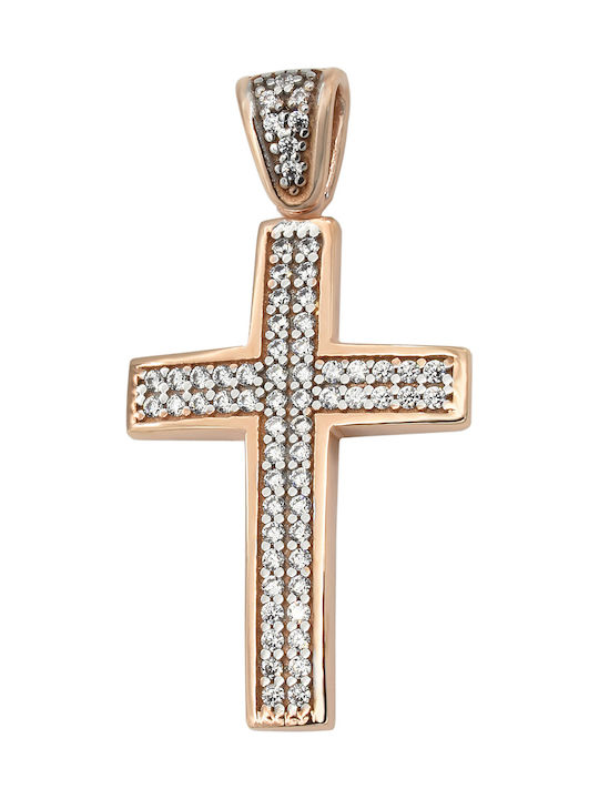 Rose Gold Cross 14K