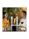 InnovaGoods Heatfir Indoor Desktop Bioethanol Fireplace Black 16x16x26.5cm