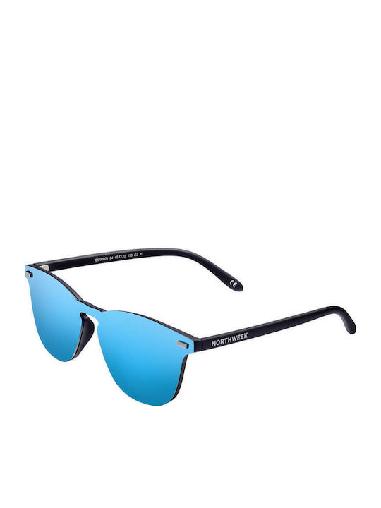 Northweek Wall Phantom Sunglasses Blue with Acetate Frame & Blue Lens