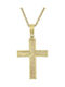 14K Gold Cross for men ST_070