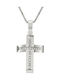 Cross for women K14 white gold ST_102