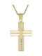 Women's cross gold K14 ST_131