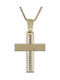 Women's cross gold K14 ST_129