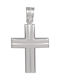 White gold male cross 14K (ΣΤ001178)*