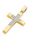 14K Gold Women's Cross, T00919