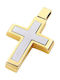 14K Gold male cross, T02319