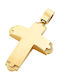 14K Gold male cross, T03019