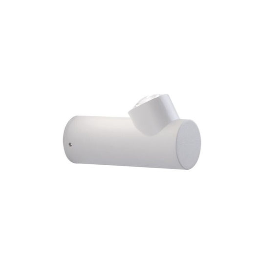 Viokef Wall-Mounted Outdoor Spot Light LED IP54 7W with Warm White Light Double Beam 4.5x4.5x7εκ.