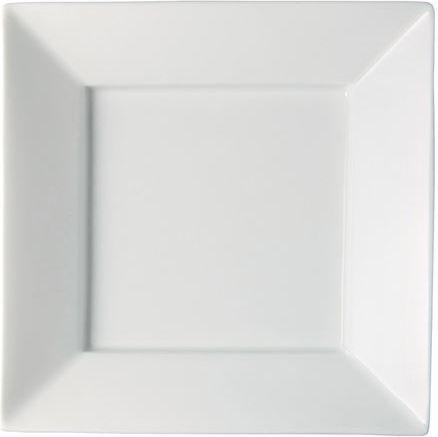 Raynaud Limoges Διακοσμητική Πιατέλα Τετράγωνη Πορσελάνης Λευκή 28x28εκ.