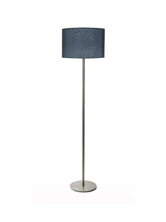 Veis Floor Lamp H150xW35cm. with Socket for Bulb E27 Silver