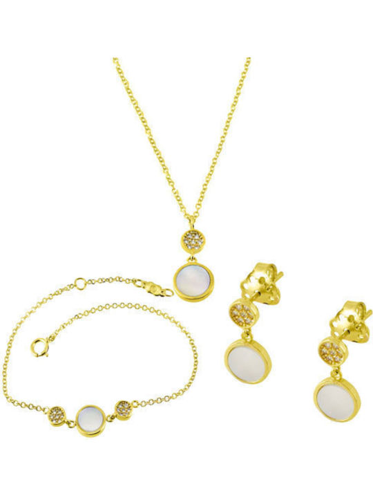 Set mit aus Gold 14K