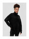 S.Oliver Women's Long Sleeve Sweater Turtleneck Black