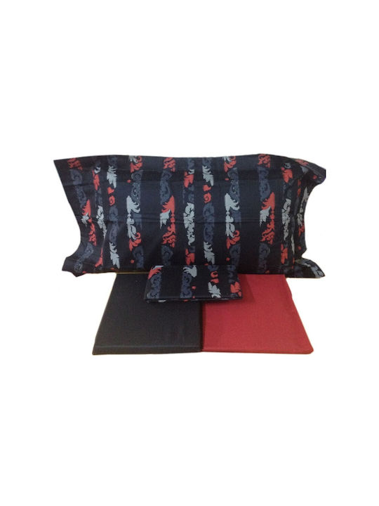 Sisley Casa Chr-1 Set Față de Pernă cu plic de acoperire Multicolor 50x75cm.