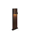 Viokef Lorka Outdoor Floor Lamp Small Post 35W IP43 for GU10 Light Bulb Brown