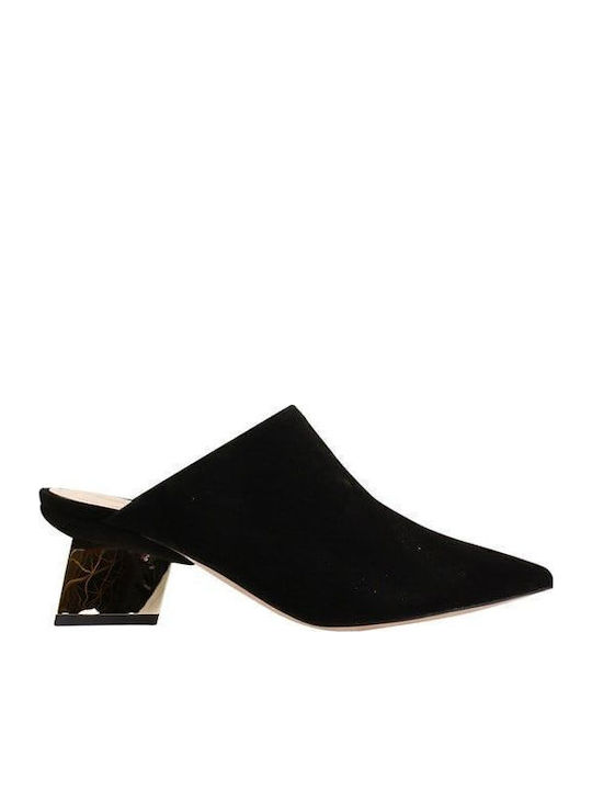 Nicholas Kirkwood Suede Mules Μαύρα