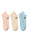 ME-WE Women's Socks Light Blue/Pearl/Peach 3Pack