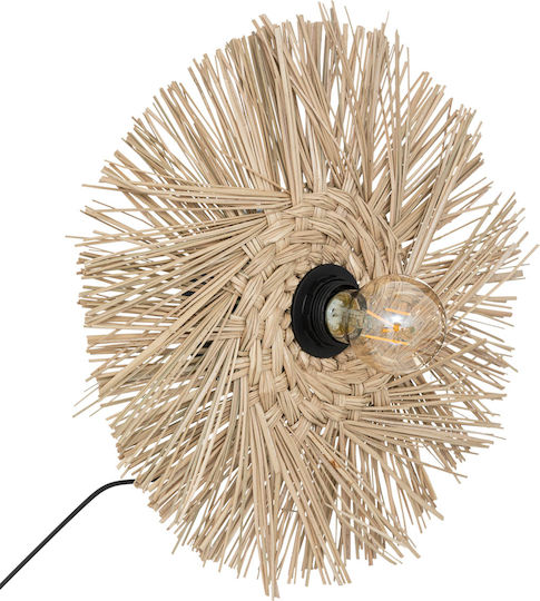 Modern Lamp Wall Socket with Socket E27 and Switch Beige