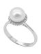 Women's White Gold Ring 14K