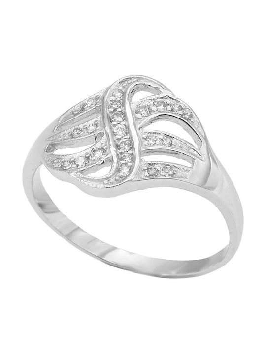 Women's White Gold Ring 14K