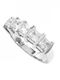 Polytimo Women's Half Eternity Band with Zircon in 14K White Gold
