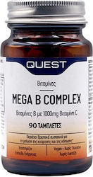 Quest Mega B Complex Vitamin 1000mg 90 Tablets Quest Mega B Complex Vitamin 1000mg 90 Tablets