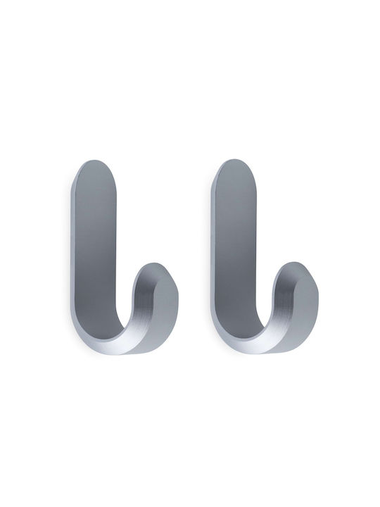 Normann Copenhagen Wall Hanger Metal Silver 2.1...