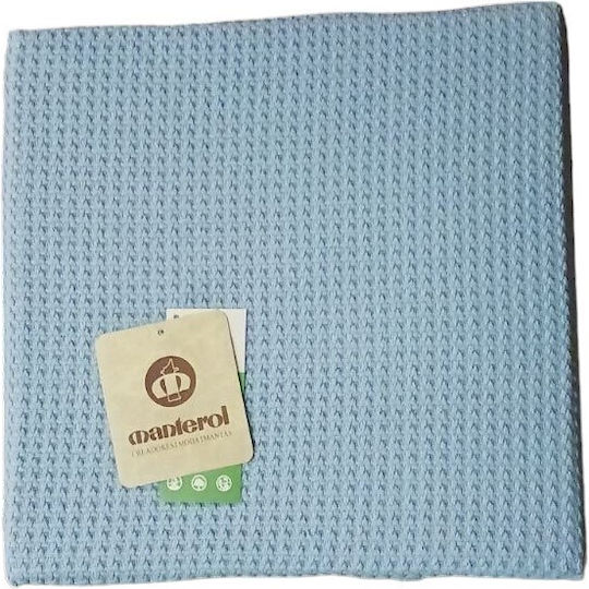 Manterol Casa Petalo 375 Pique Blanket Single 160x240cm Light Blue