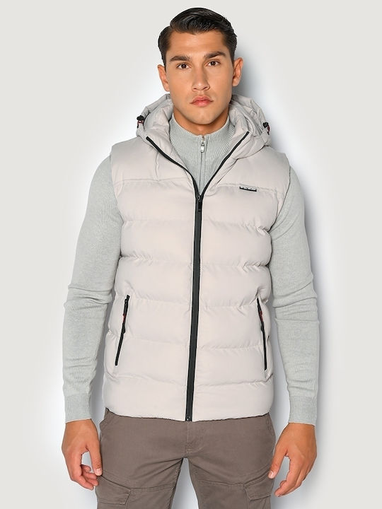 Camaro Ärmellos Winter Jacke Puffer Weiß