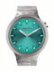 Swatch Shimmer Men's Watch 47mm Battery with Silver Metal Bracelet